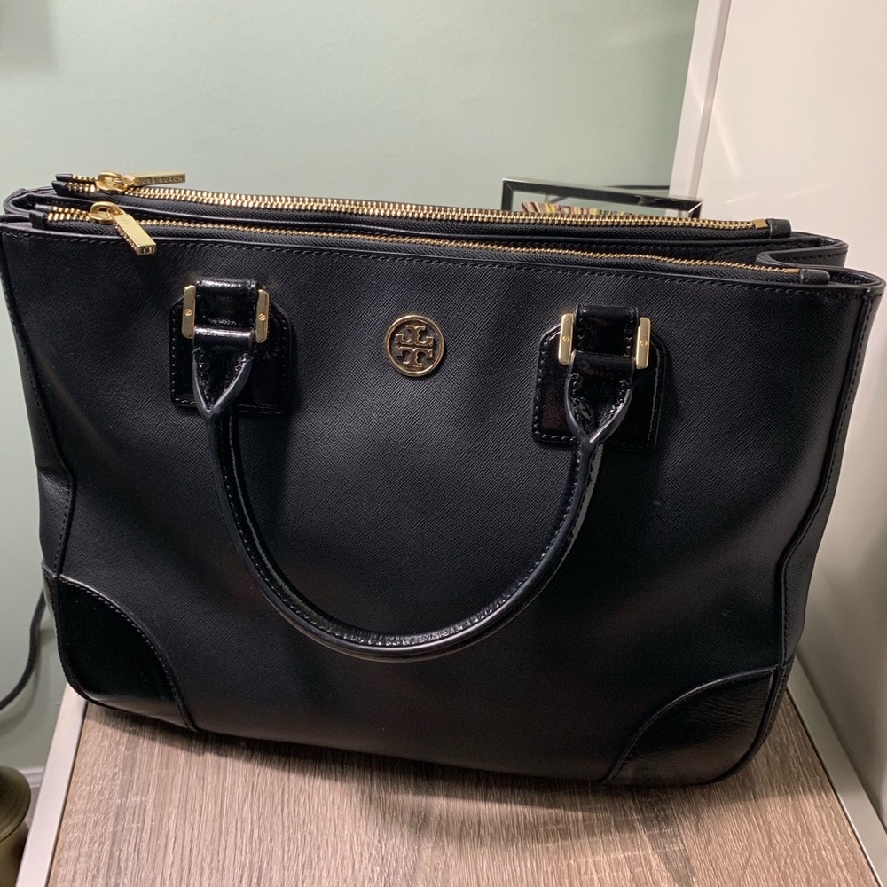 Tory Burch Robinson double zip bag